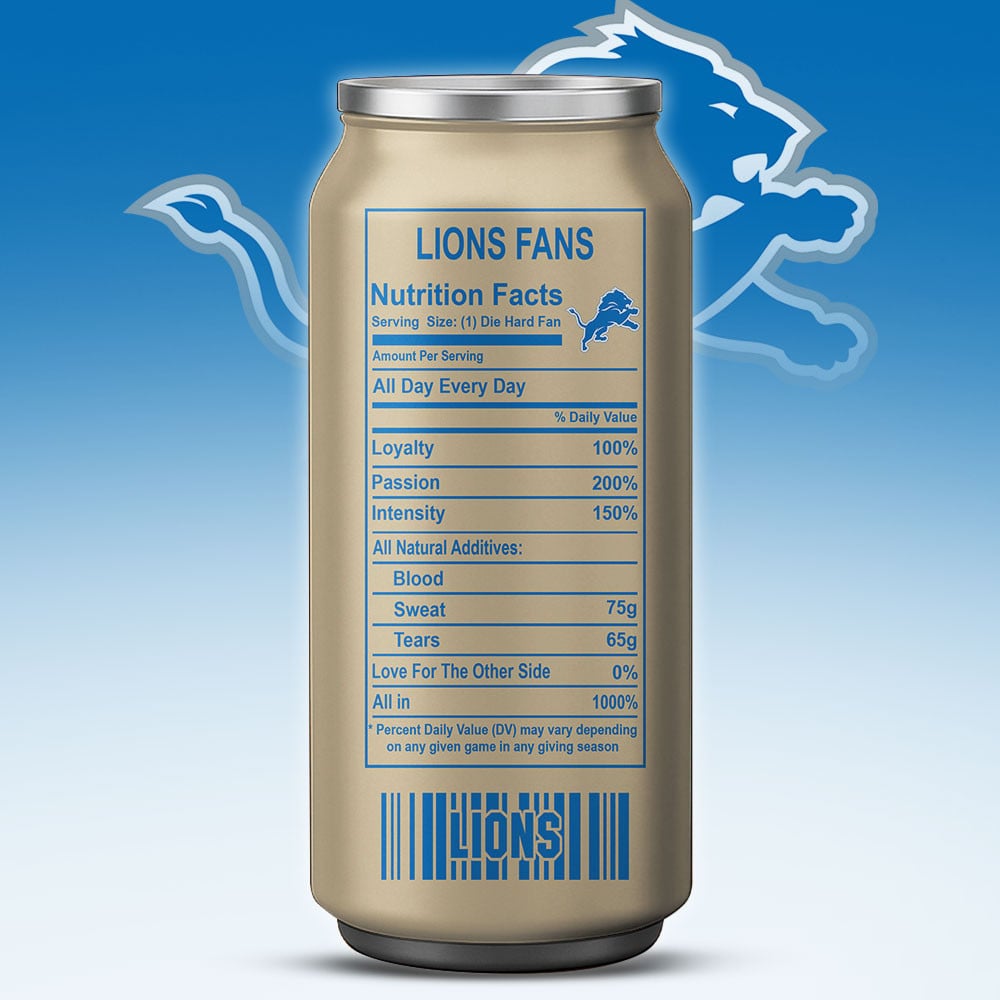 Detroit Lions Starbucks x NFL Can Tumbler