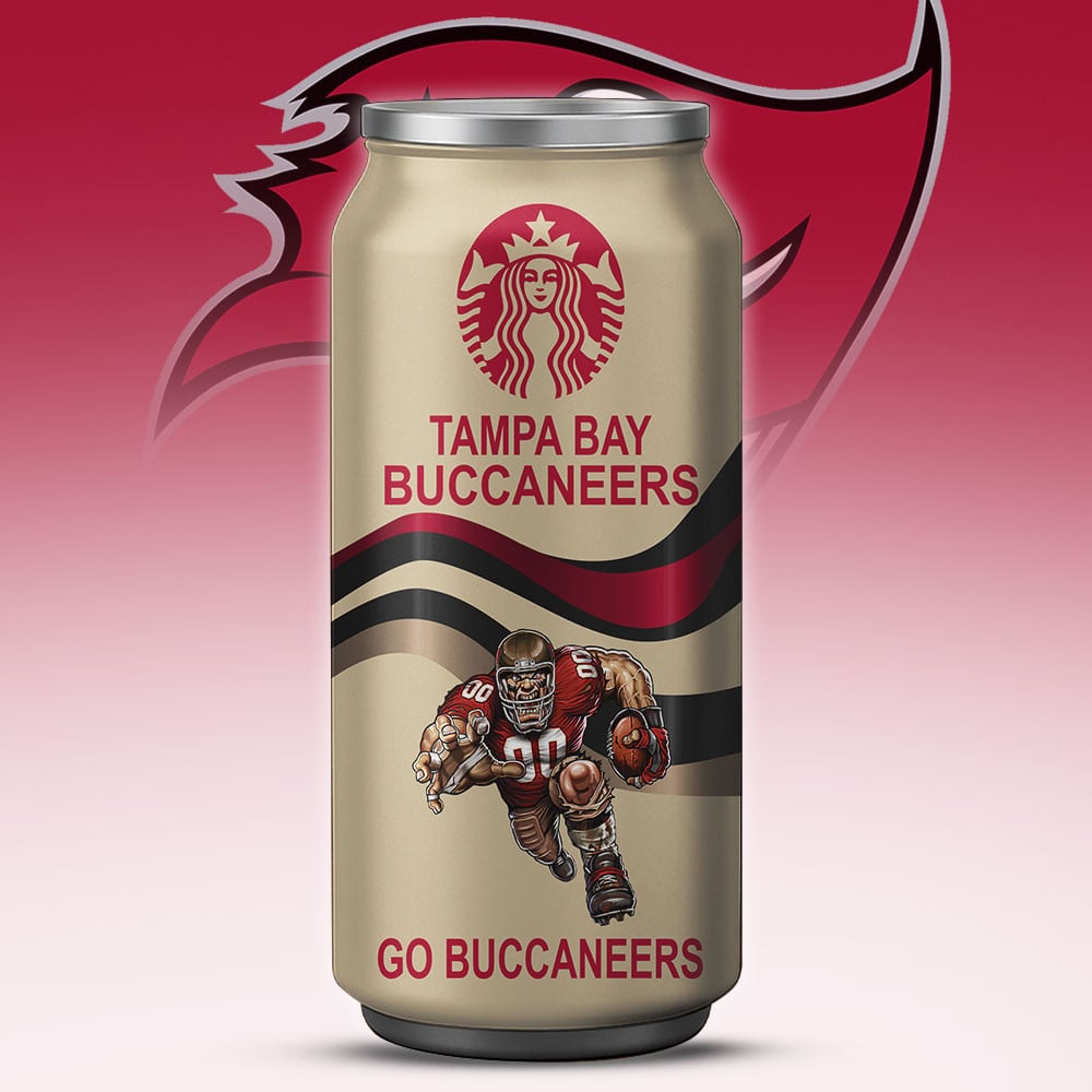 Tampa Bay Buccaneers Starbucks x NFL Can Tumbler