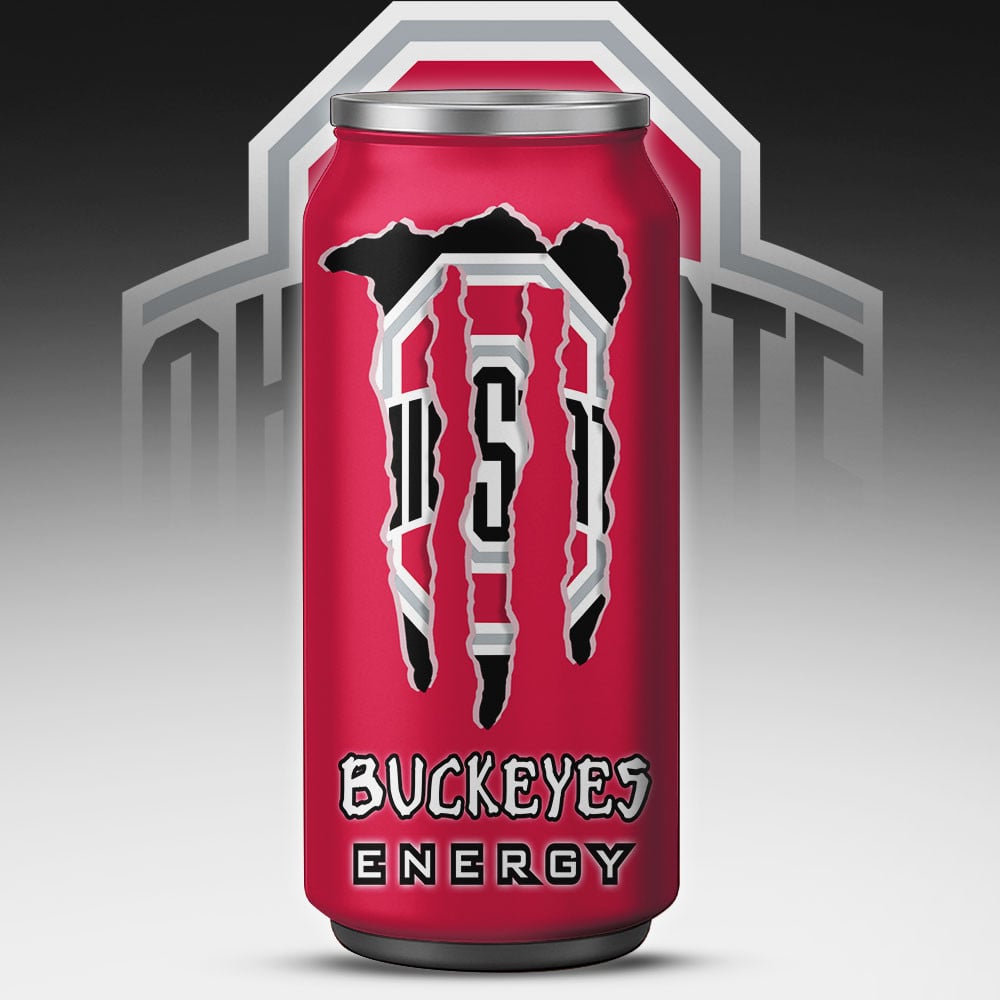 Ohio State Buckeyes Monster Energy x NCAA – Tumbler Gift for Fans