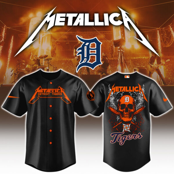 Detroit Tigers MLB x Metallica Edition Jersey