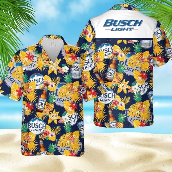 3D Litmus-Busch Light Bud Unisex Hawaiian Shirt - 502HL- HS075