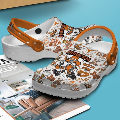 Texas Longhorns NCAA Sport Clogs Shoes - 503HL- CR034