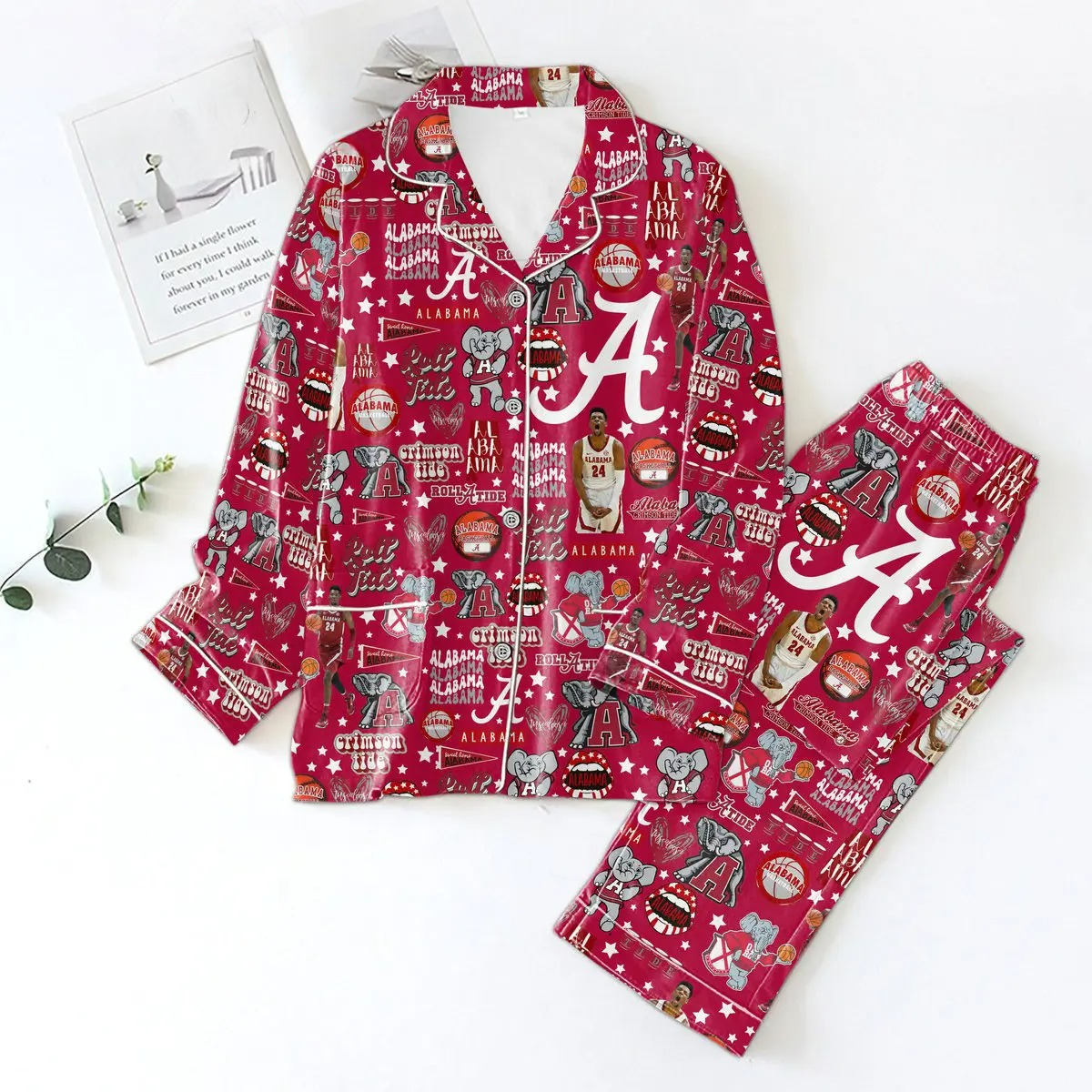 Alabama Crimson Tide Roll Tide Roll Pajamas Set - 503HL- PJ071