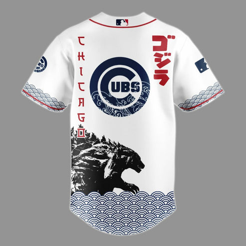 Godzilla x Chicago Cubs Japan Edition Jersey 2025