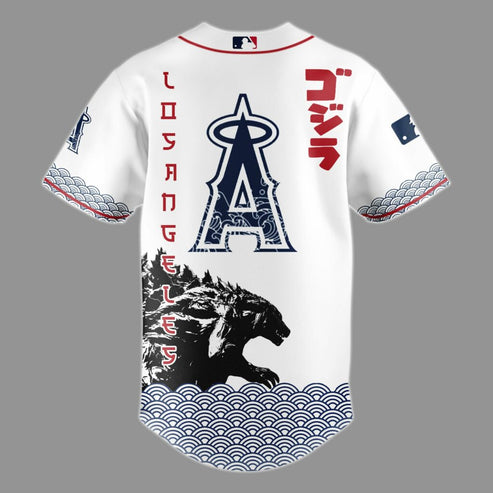 Godzilla x Los Angeles Angels Japan Edition Jersey 2025