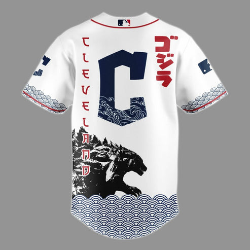 Godzilla x Cleveland Guardians Japan Edition Jersey 2025