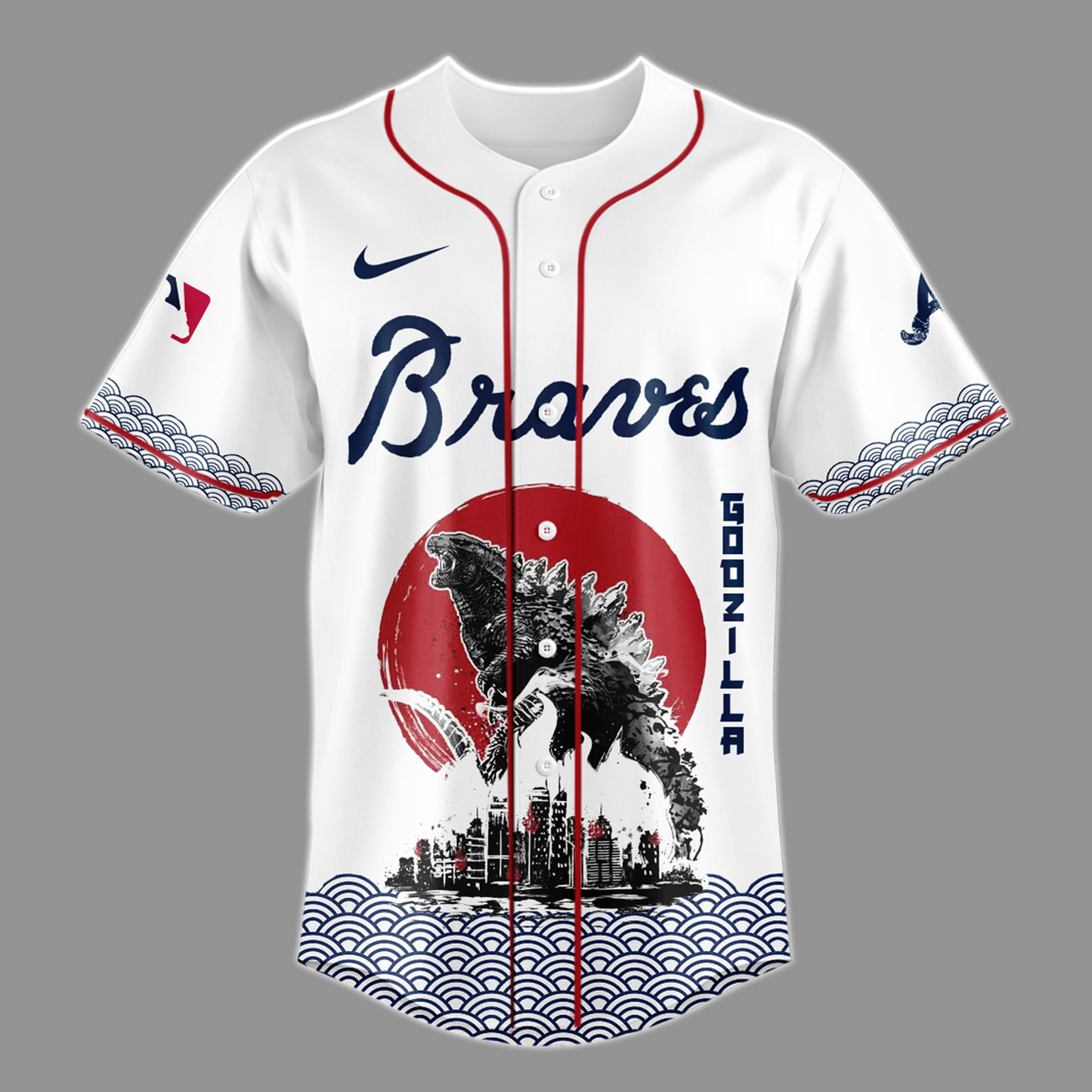 Godzilla x Atlanta Braves Japan Edition Jersey 2025