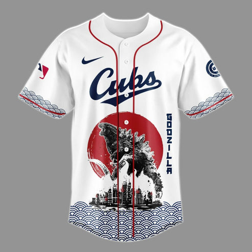 Godzilla x Chicago Cubs Japan Edition Jersey 2025