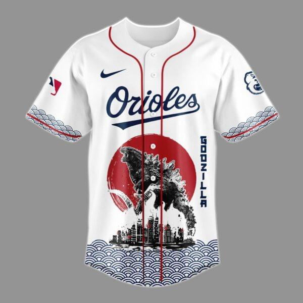 Godzilla x Baltimore Orioles Japan Edition Jersey 2025