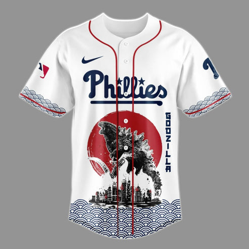 Godzilla x Philadelphia Phillies Japan Edition Jersey 2025