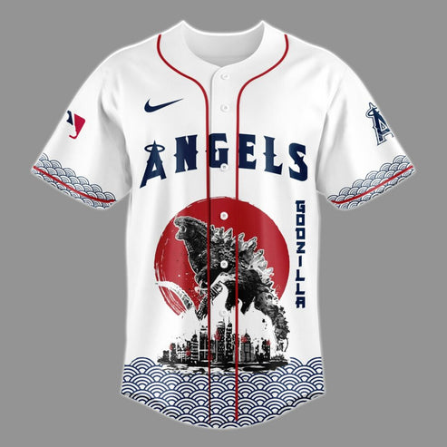 Godzilla x Los Angeles Angels Japan Edition Jersey 2025