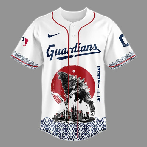 Godzilla x Cleveland Guardians Japan Edition Jersey 2025