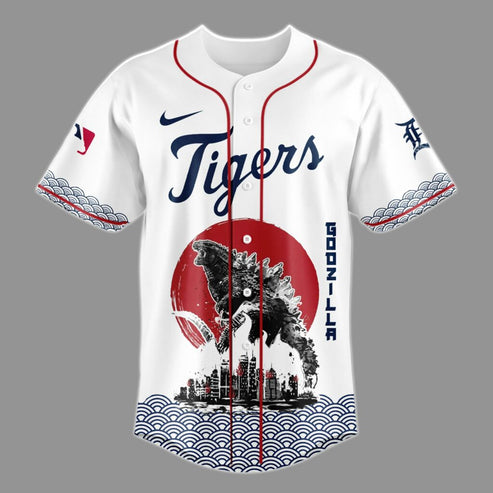 Godzilla x Detroit Tigers Japan Edition Jersey 2025