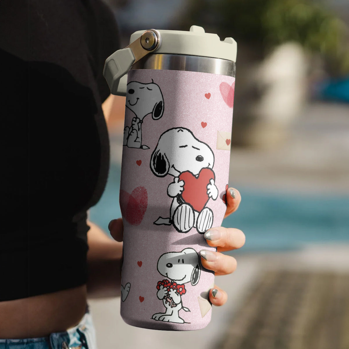 Custom Couple Name IceFlow 40oz Tumbler - 411MC-TB001