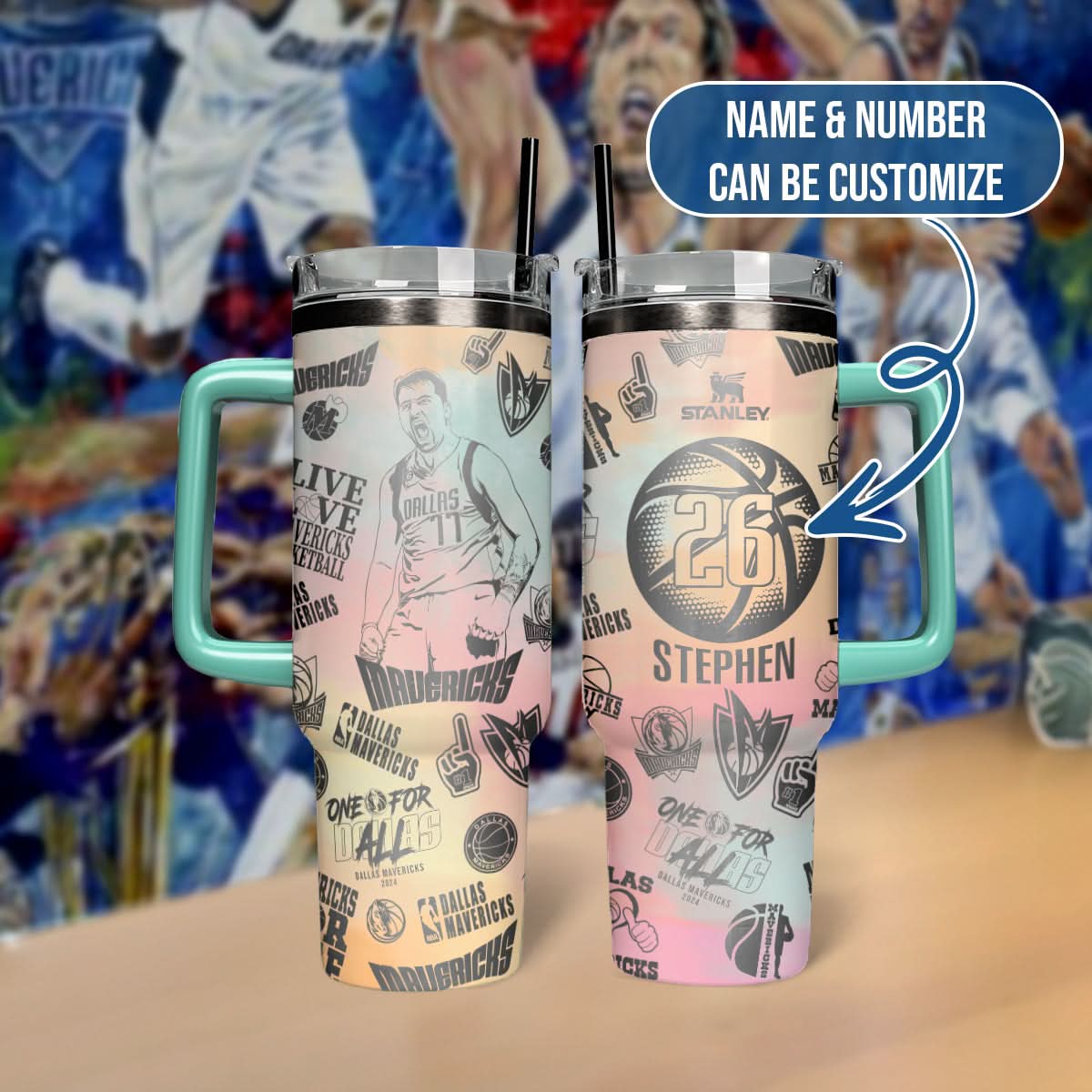 Dallas Mavericks Custom Tumbler 406TTHNTB035