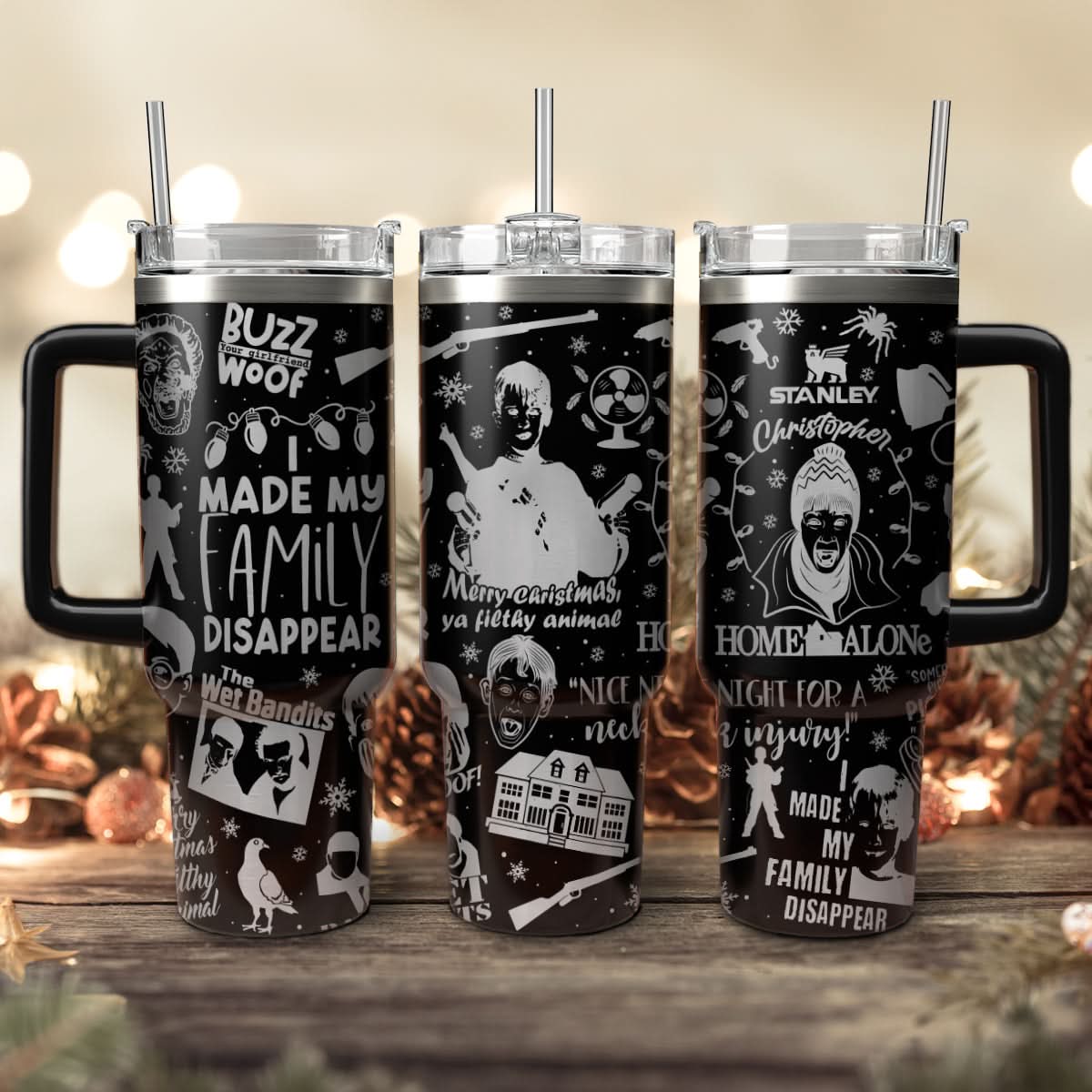 Custom Home Alone Movie 40oz Tumbler - 410QAHNTB012