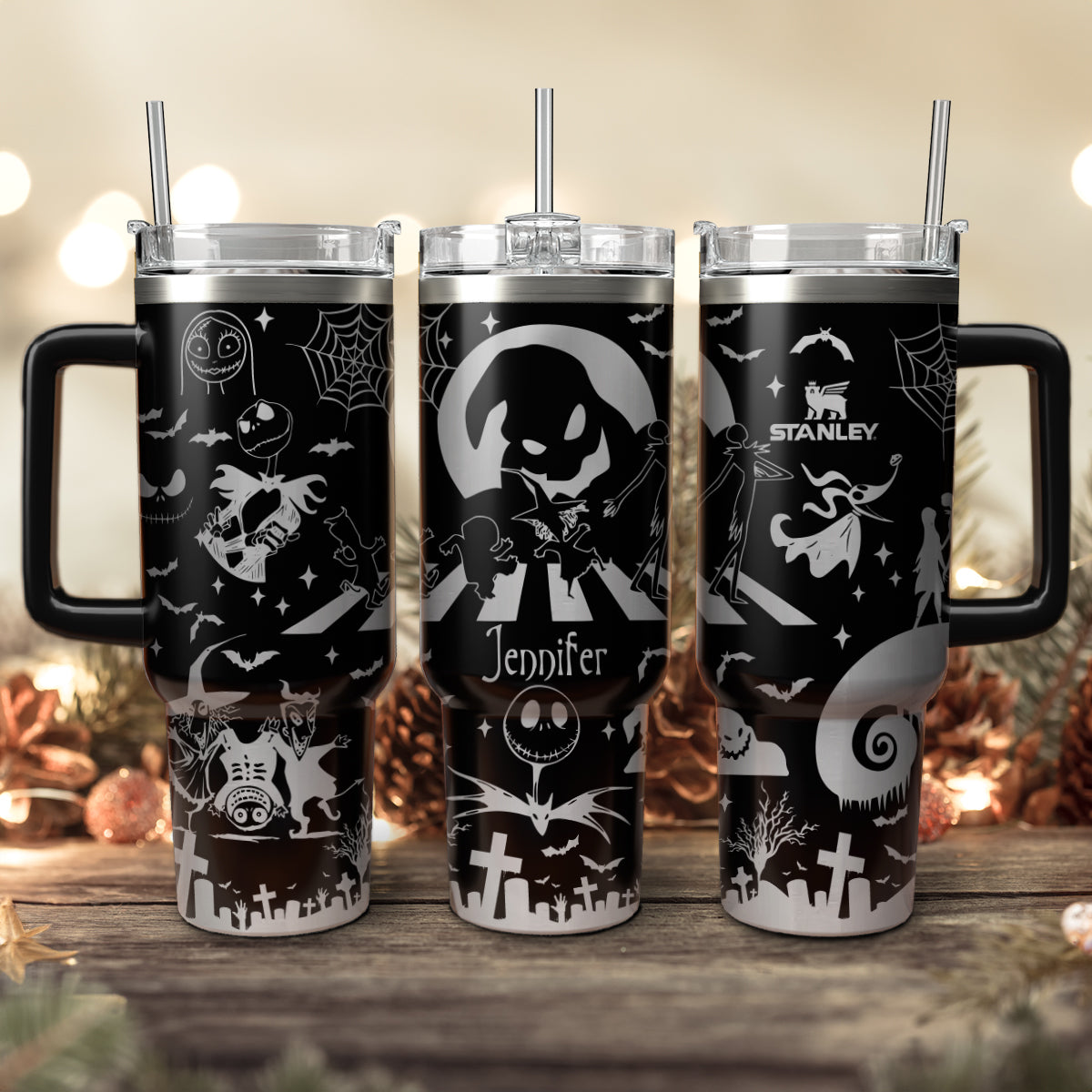 Custom Name Oogie Boogie Man Nightmare 40oz Tumbler