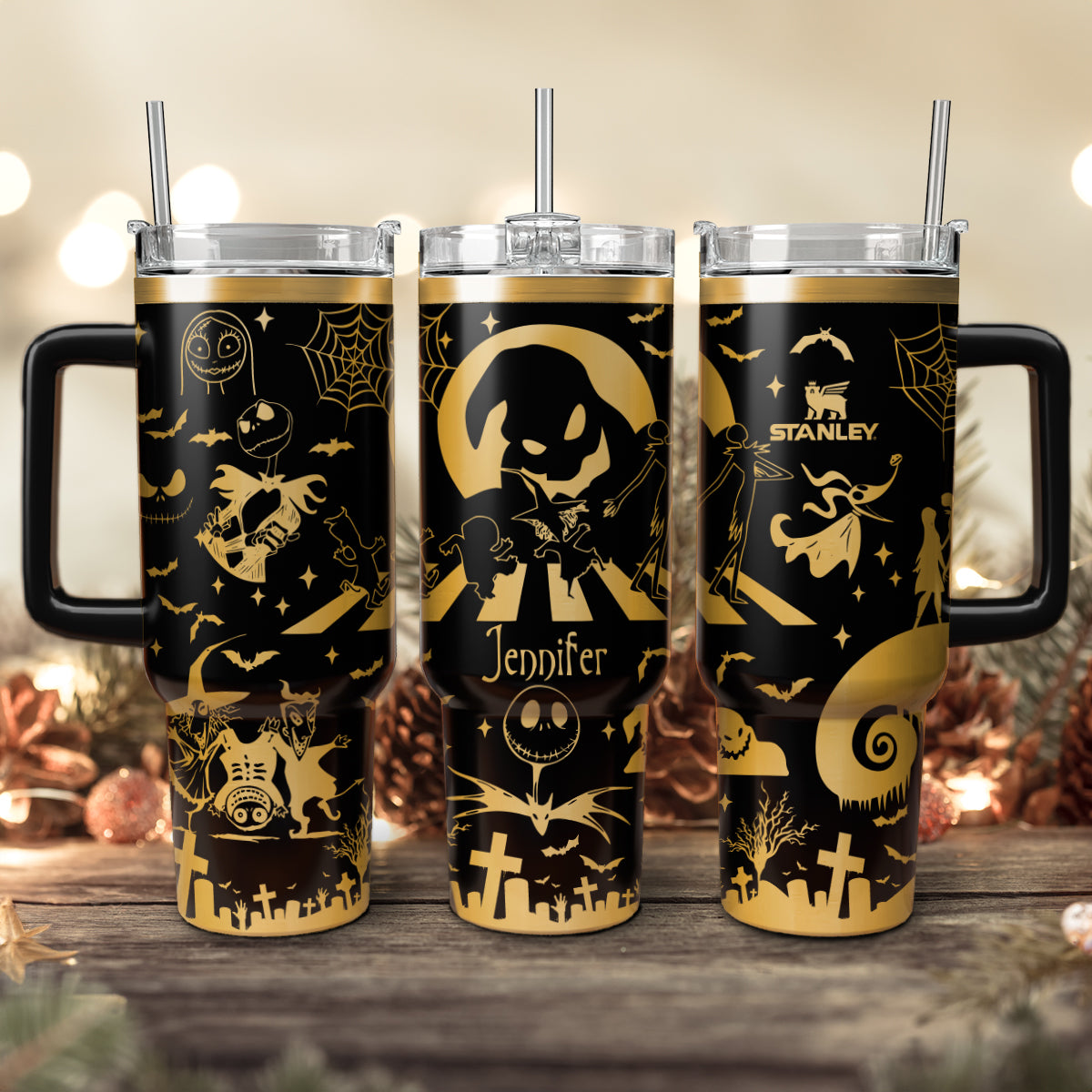 Custom Name Oogie Boogie Man Nightmare 40oz Tumbler