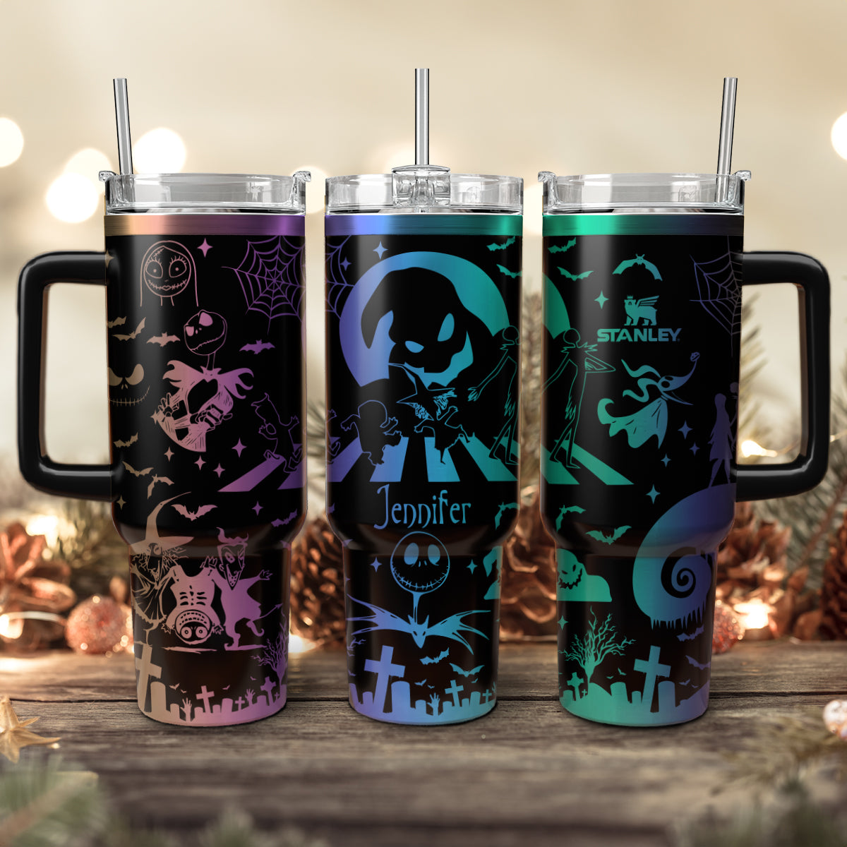 Custom Name Oogie Boogie Man Nightmare 40oz Tumbler