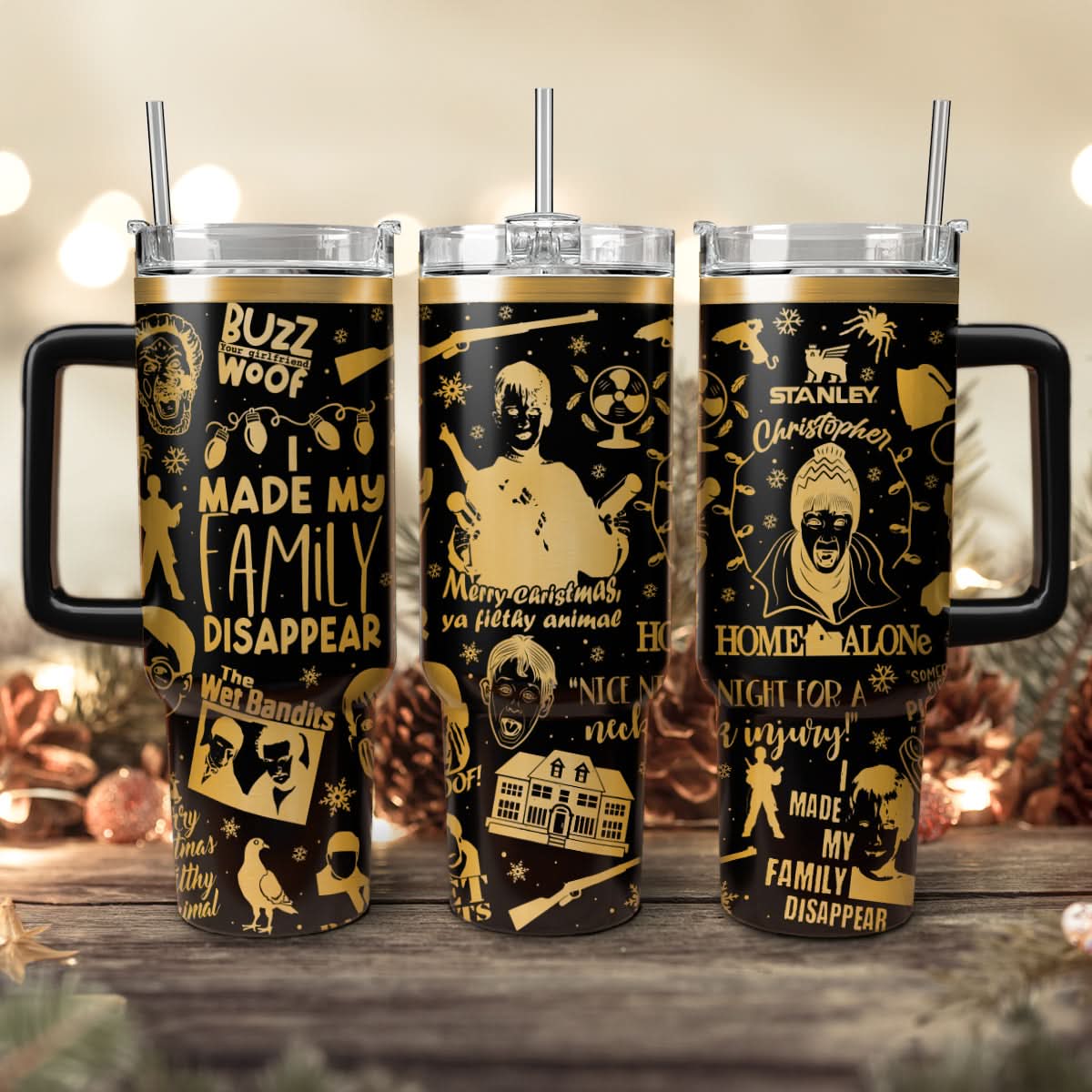 Custom Home Alone Movie 40oz Tumbler - 410QAHNTB012