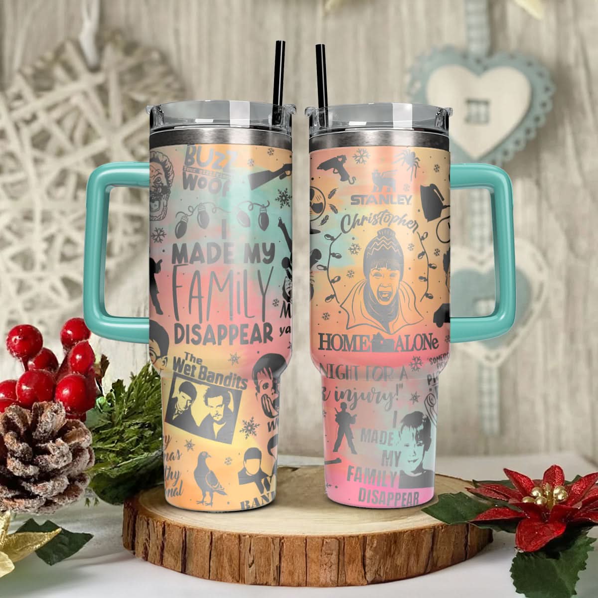 Custom Home Alone Movie 40oz Tumbler - 410QAHNTB012