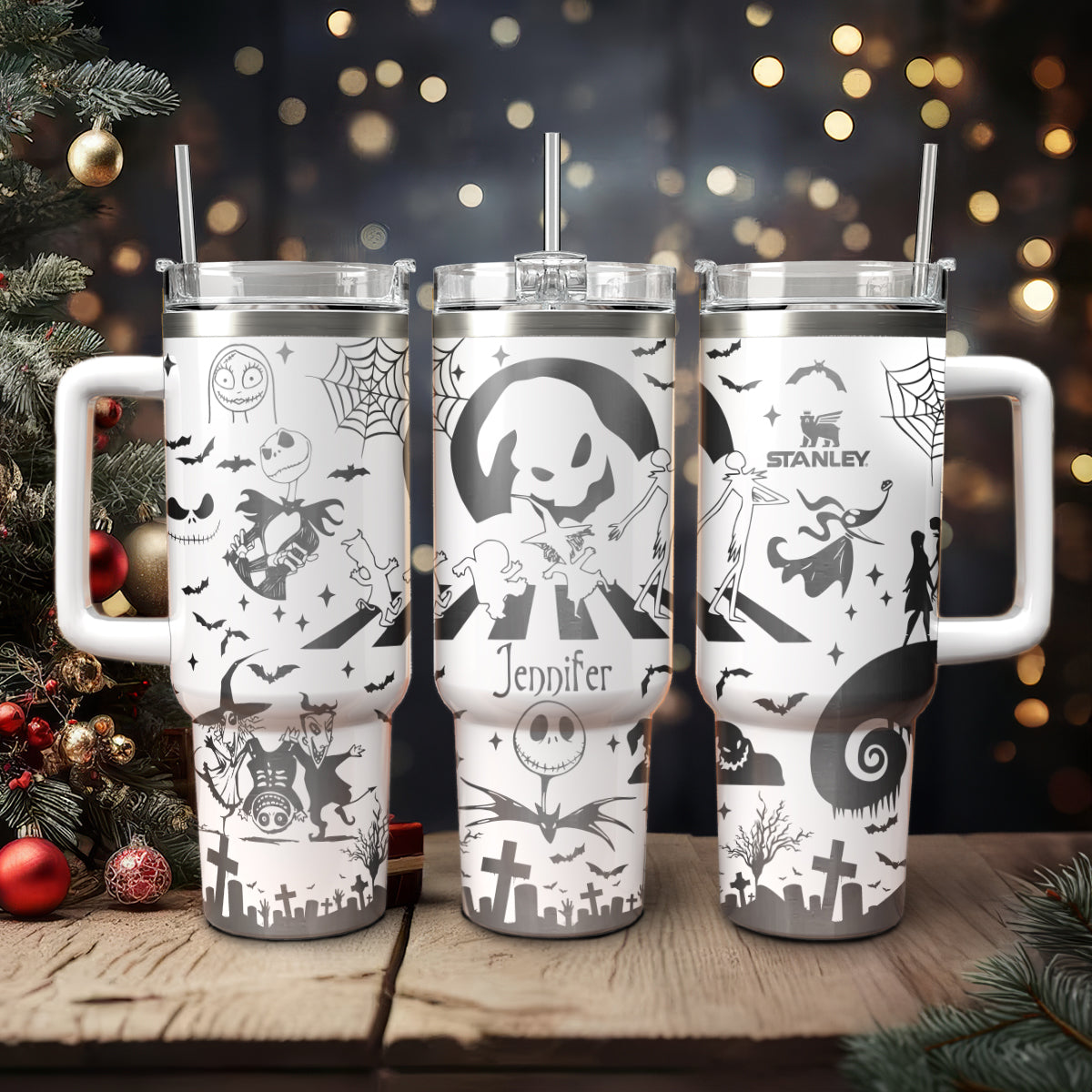 Custom Name Oogie Boogie Man Nightmare 40oz Tumbler