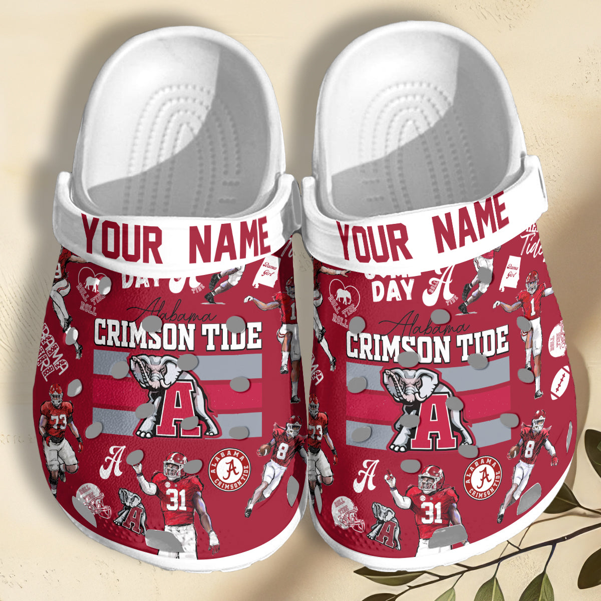 Alabama Crimson Tide NCAA Sport Clogs Shoes - 502HLHNCR084