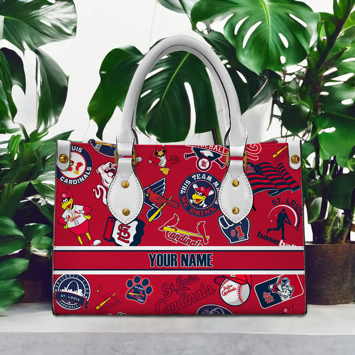 St. Louis Cardinals Women Leather Hand Bag