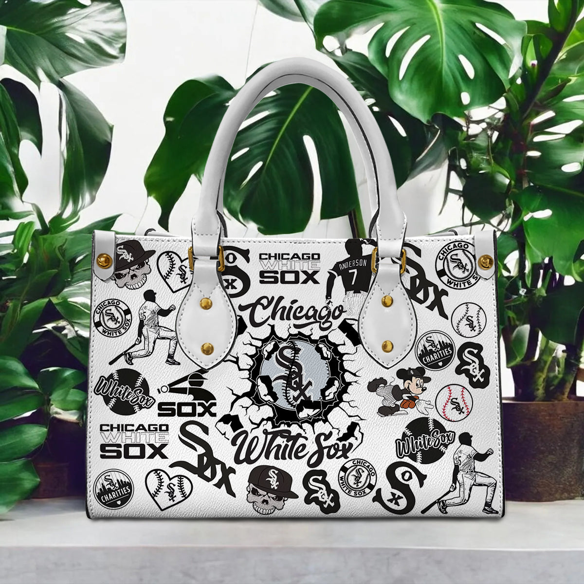 Chicago White Sox Women Leather Hand Bag