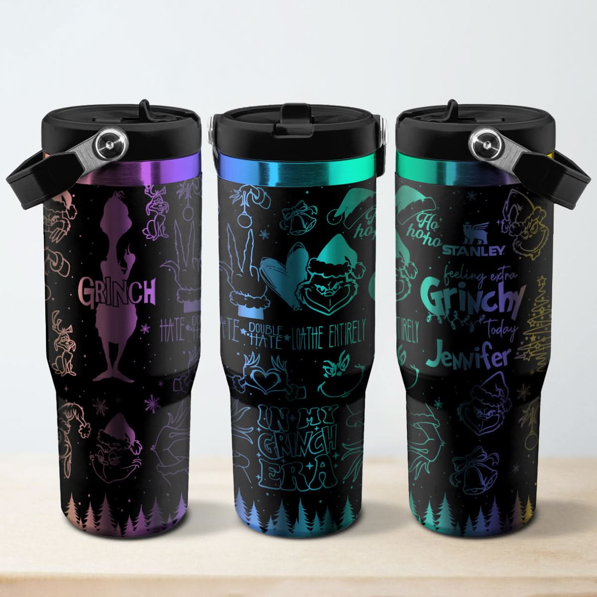 Custom Grinch Movie IceFlow 40oz Tumbler - 410TTHNTB022
