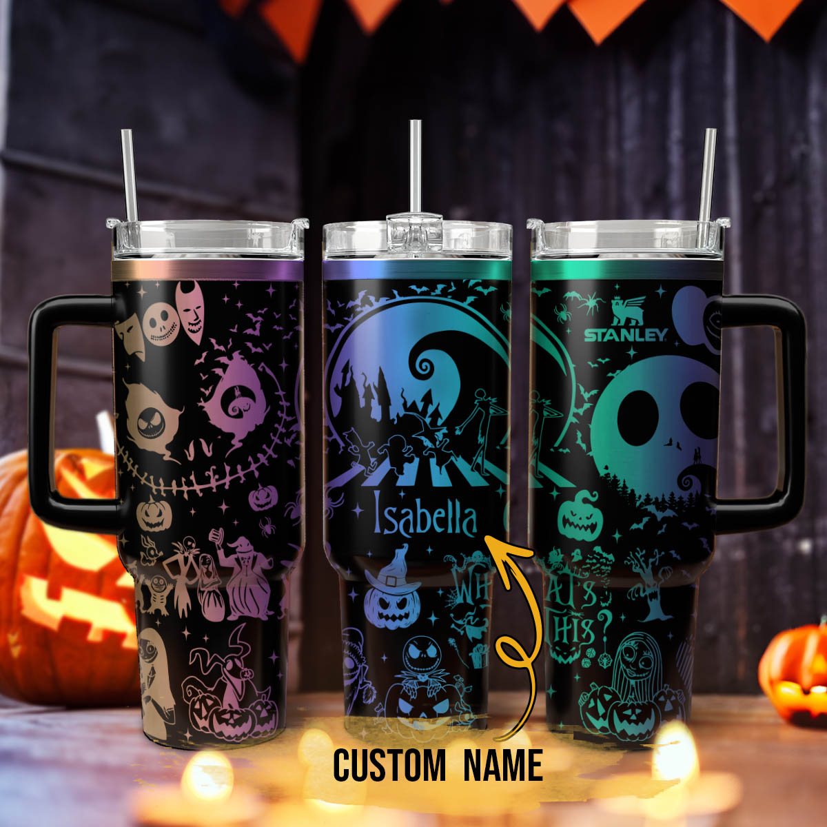 Custom Name The Nightmare Before Stanley 40 oz Tumbler