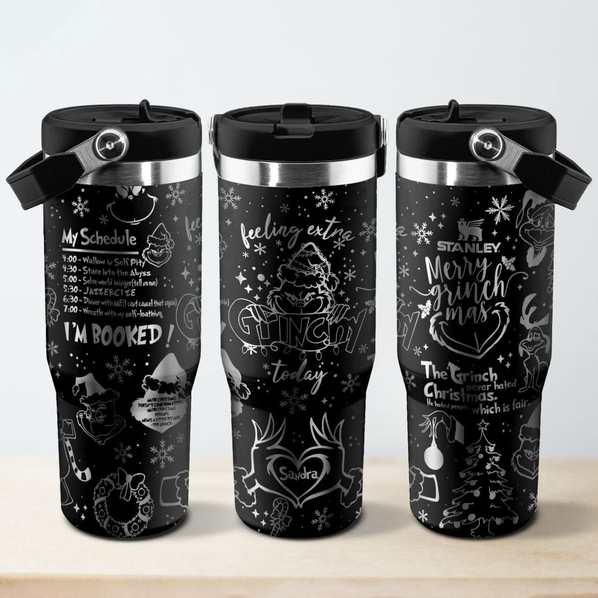 Custom Grinch IceFlow 40oz Tumbler - 410QAHNTB002