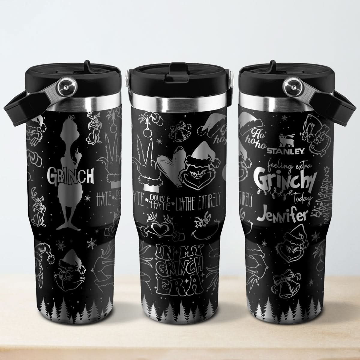 Custom Grinch Movie IceFlow 40oz Tumbler - 410TTHNTB022