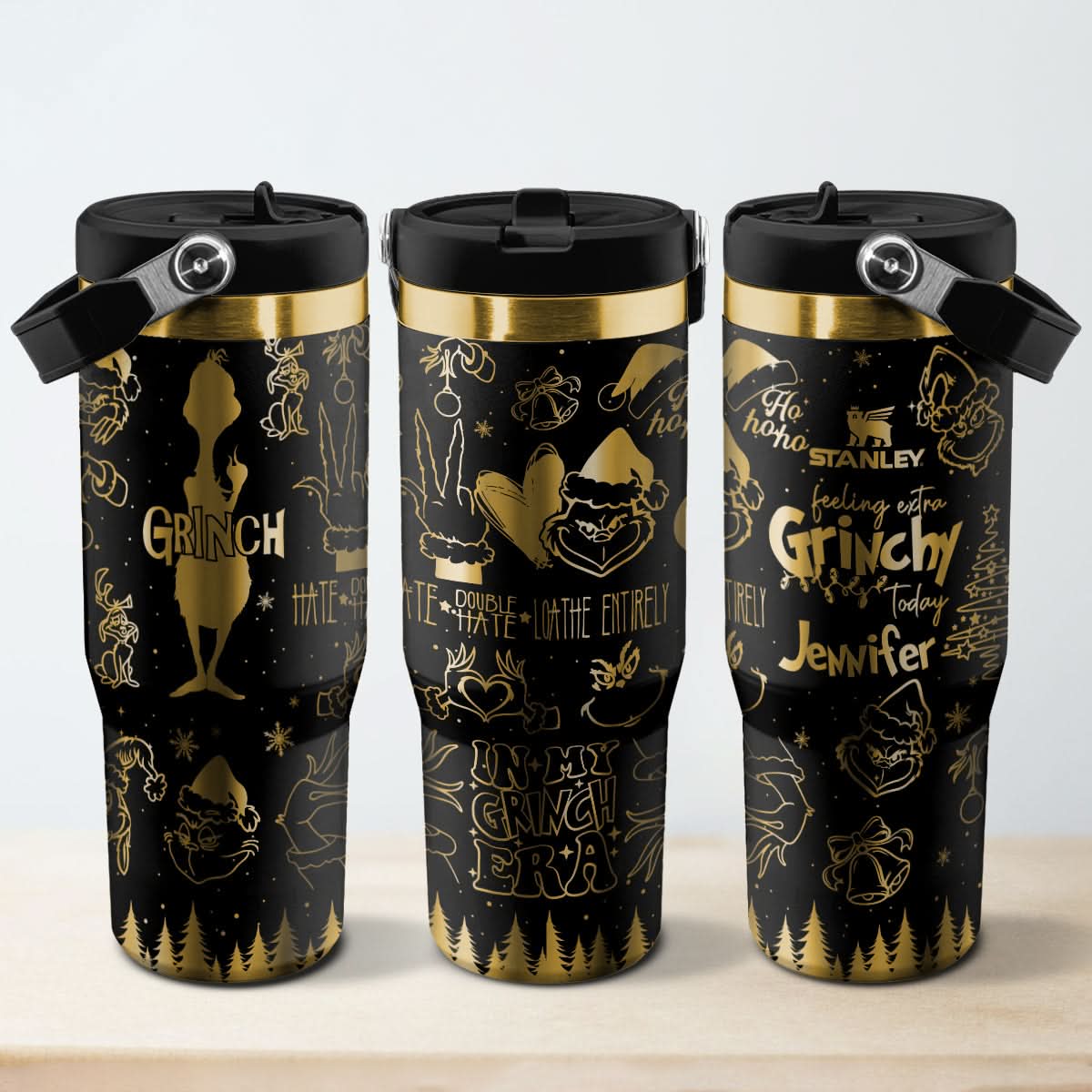 Custom Grinch Movie IceFlow 40oz Tumbler - 410TTHNTB022