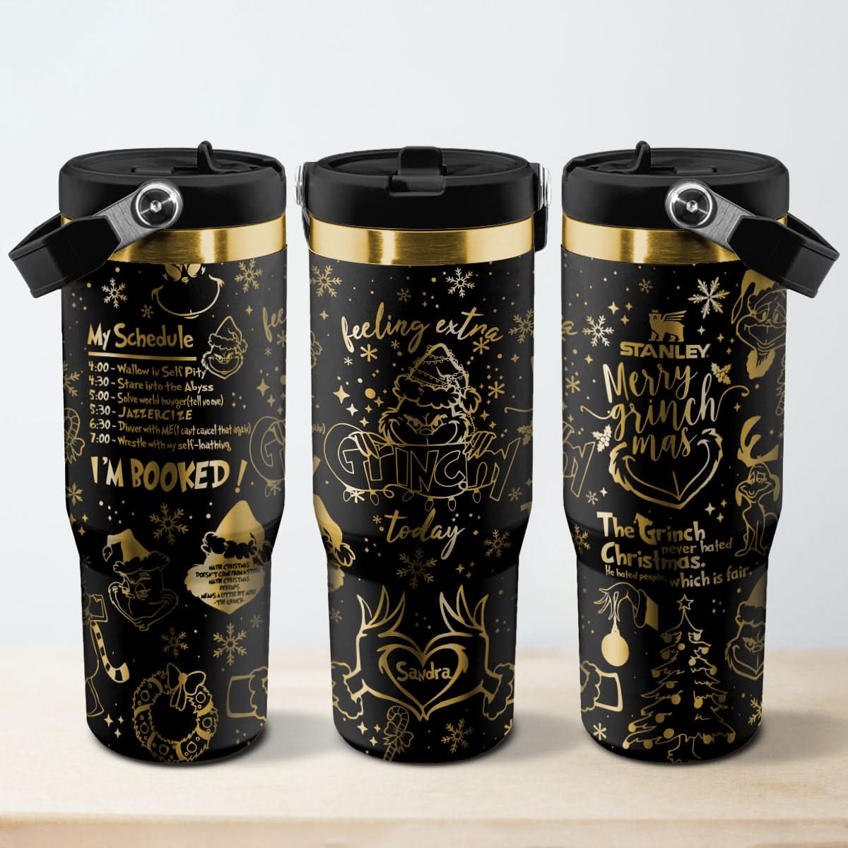 Custom Grinch IceFlow 40oz Tumbler - 410QAHNTB002