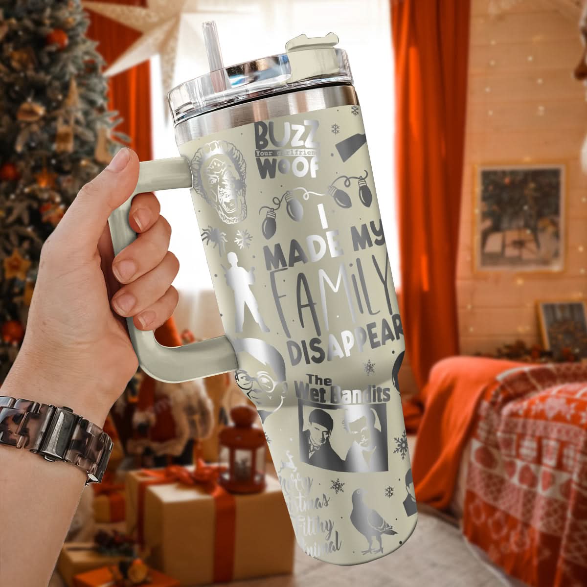 Custom Home Alone Movie 40oz Tumbler - 410QAHNTB012