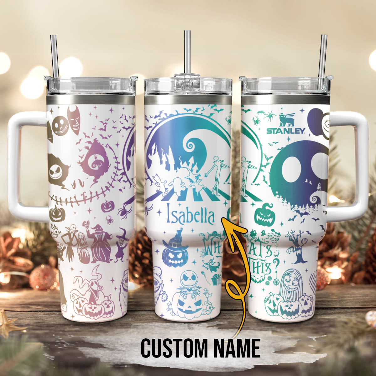 Custom Name The Nightmare Before Stanley 40 oz Tumbler