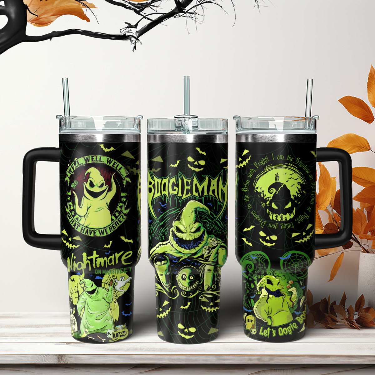 Disney Oogie Boogie Man The Nightmare Before Christmas 40oz Tumbler