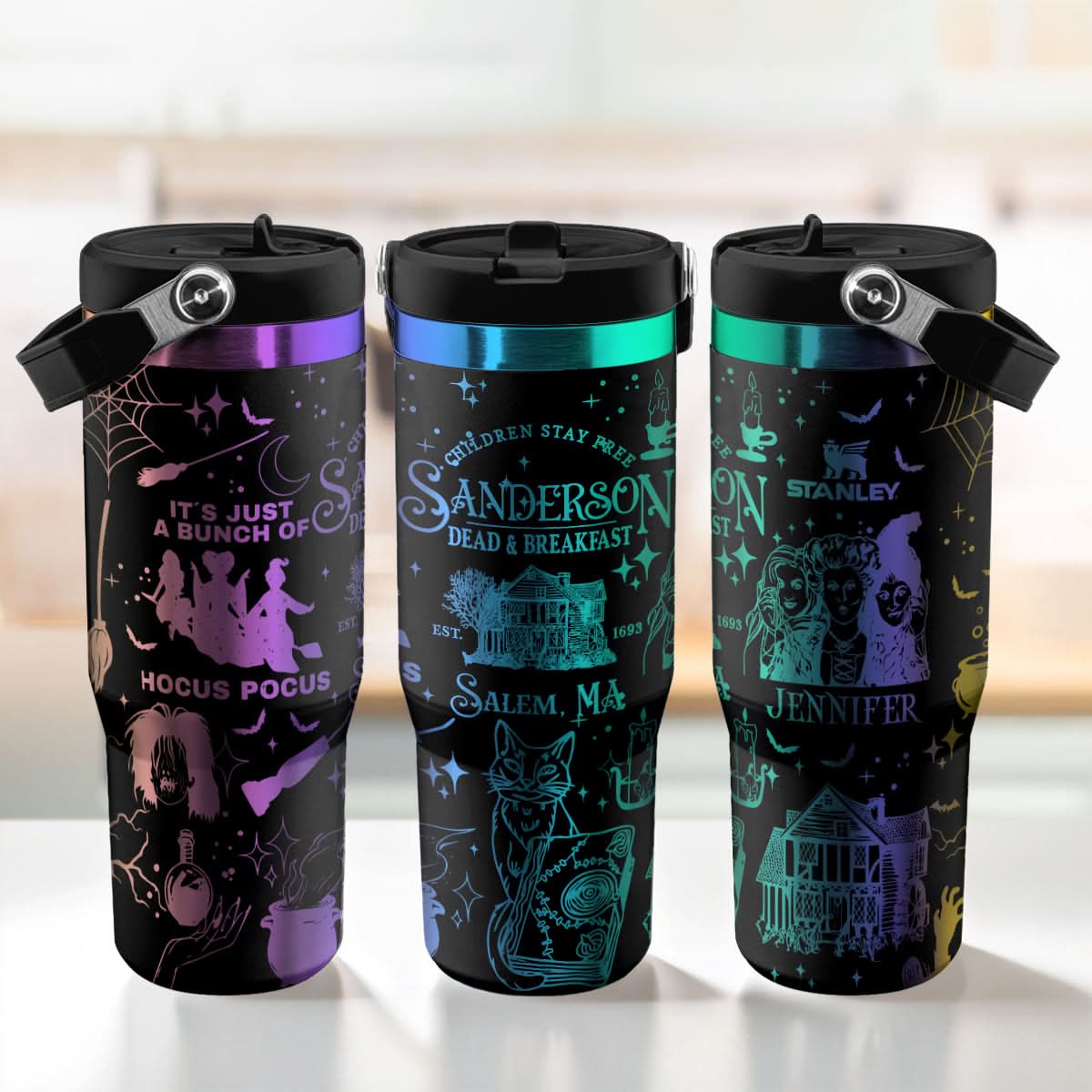 Custom Name Hocus Pocus Sanderson IceFlow 40oz Tumbler - 409HLHNTB136