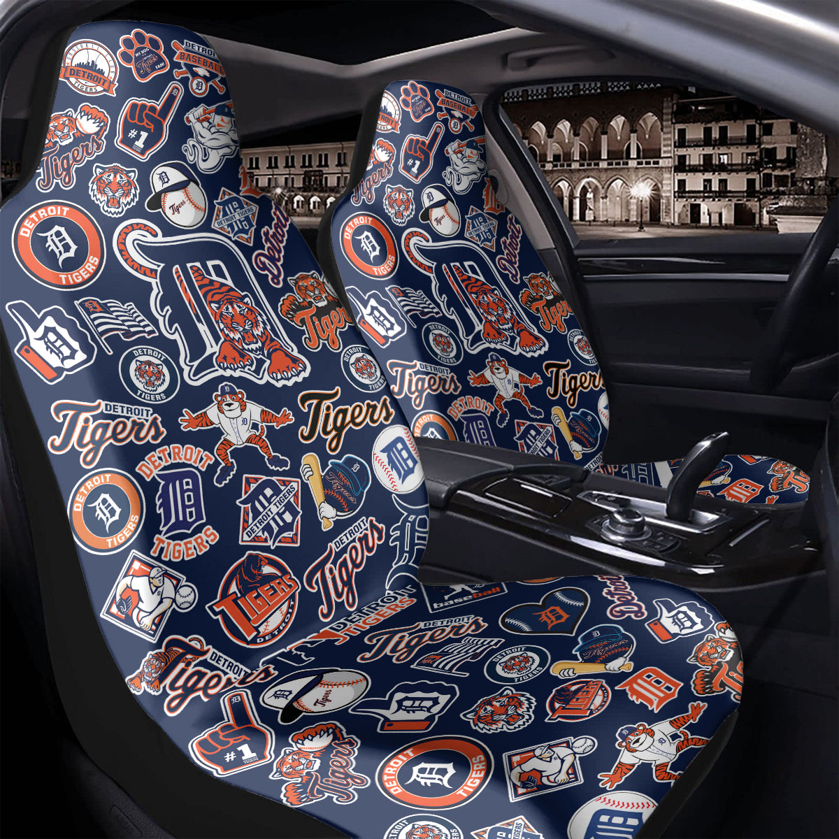 Detroit Tigers MLB Cover Seat Car Decor
