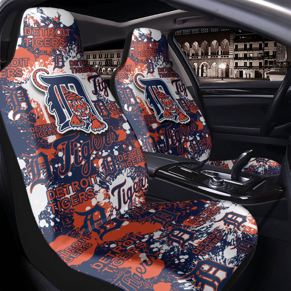 Detroit Tigers MLB Cover Seat Car Decor