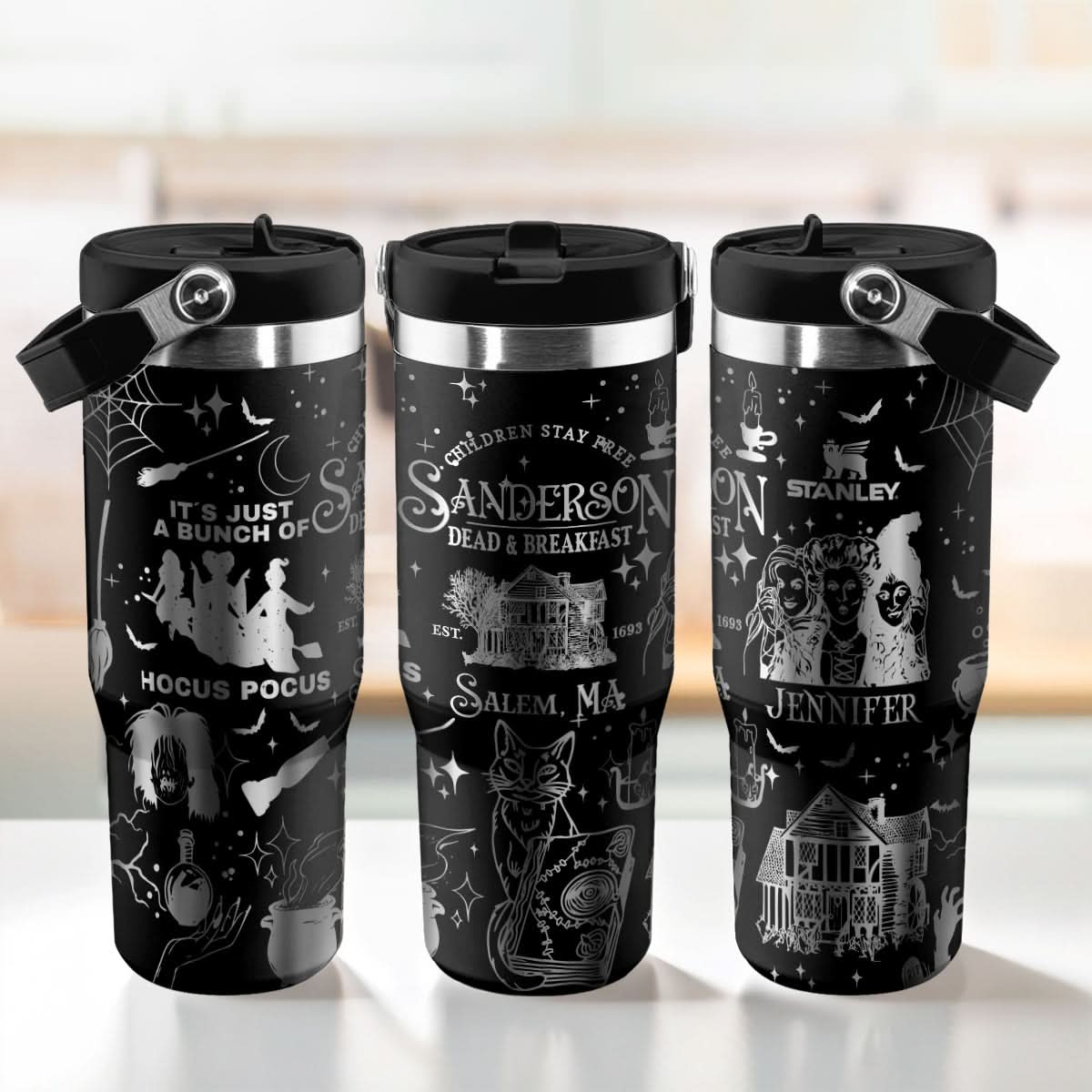Custom Name Hocus Pocus Sanderson IceFlow 40oz Tumbler - 409HLHNTB136