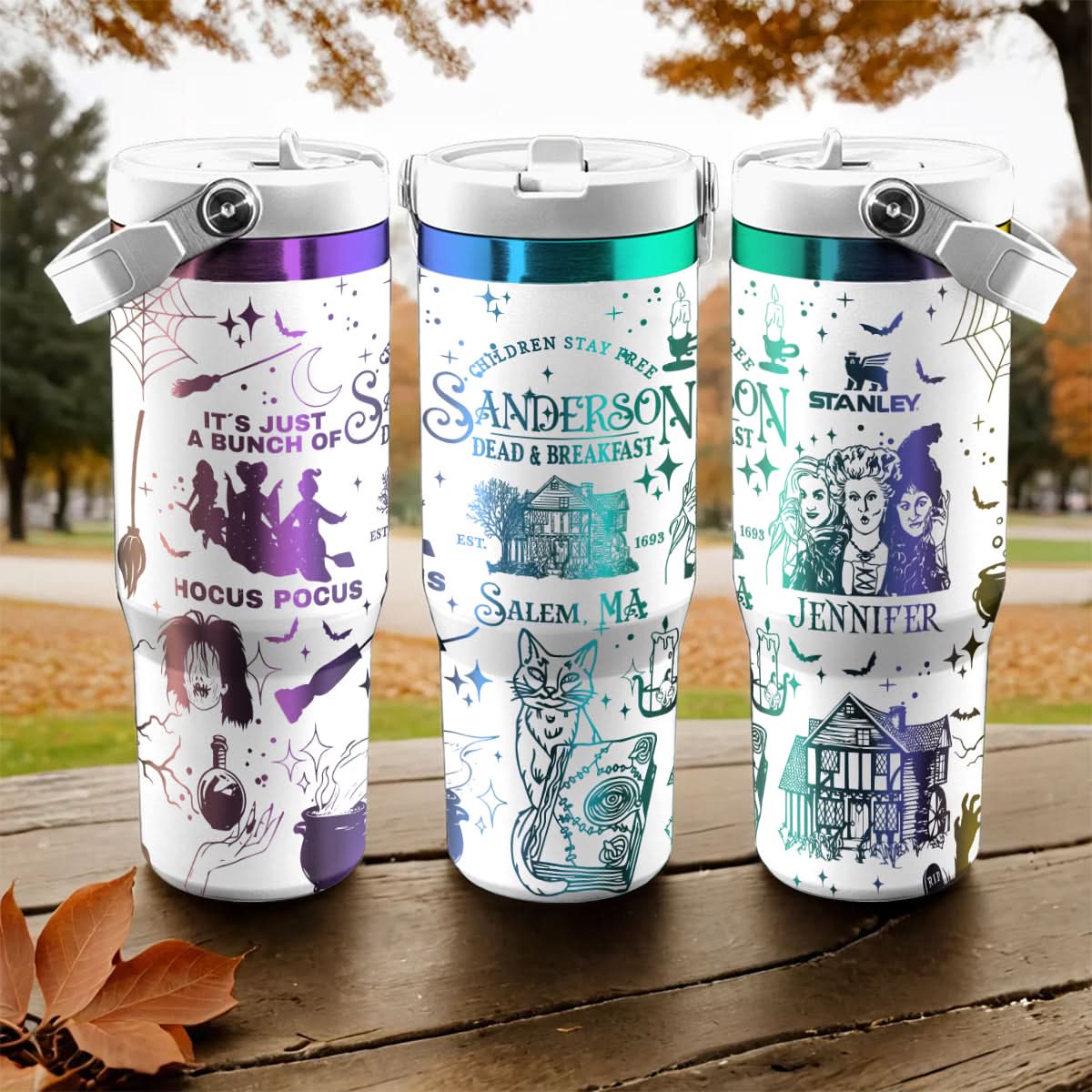 Custom Name Hocus Pocus Sanderson IceFlow 40oz Tumbler - 409HLHNTB136