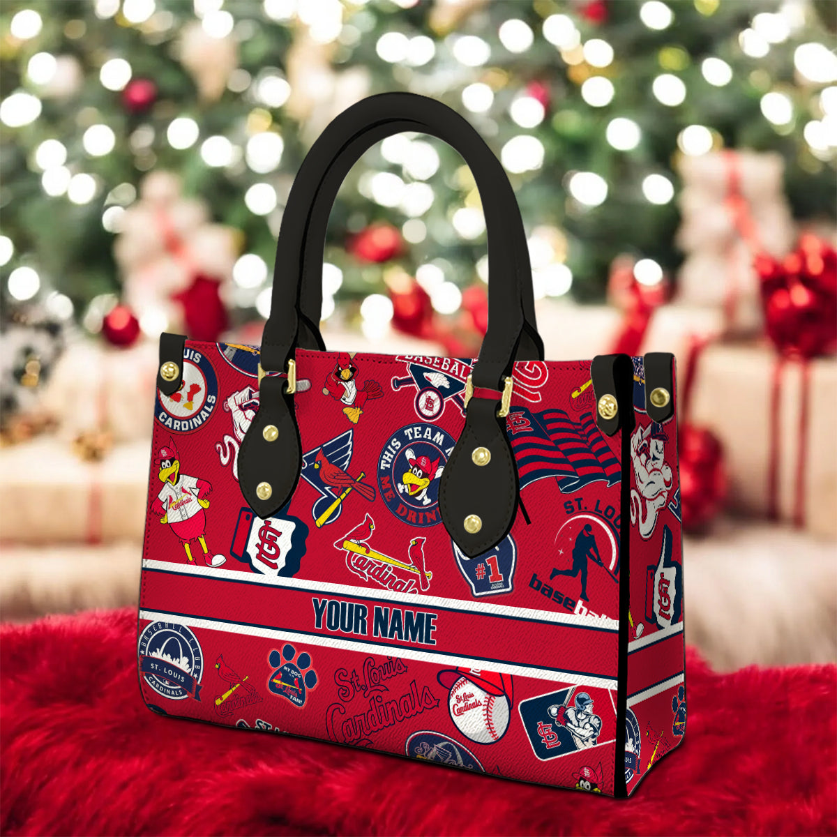 St. Louis Cardinals Women Leather Hand Bag