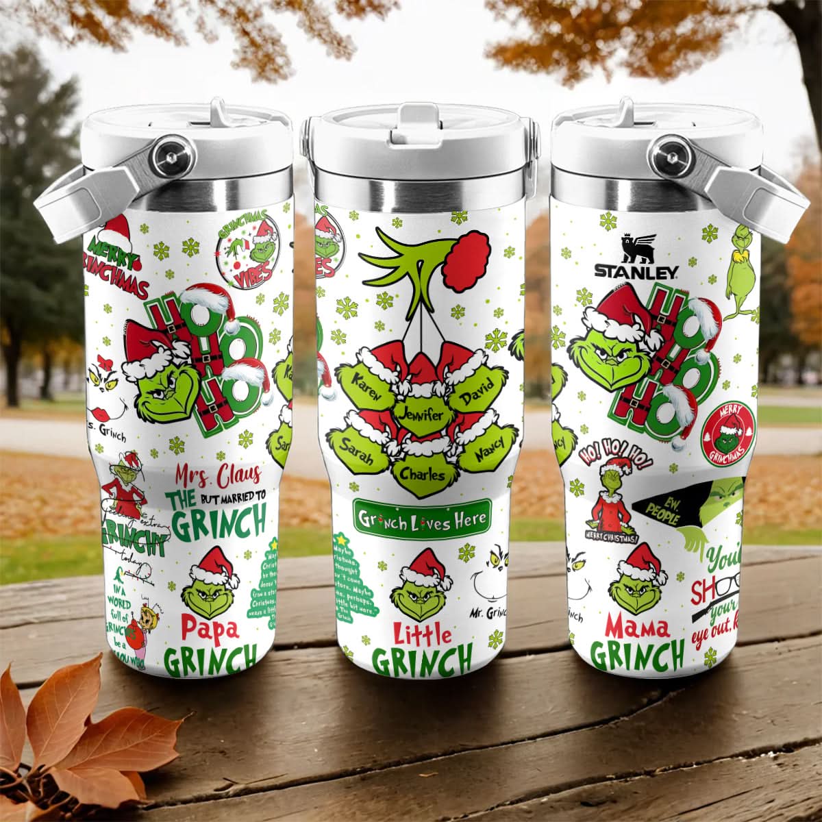 Custom Grinch Family, Gift For Grinch Fan IceFlow 40oz Tumbler - 410TTHNTB019