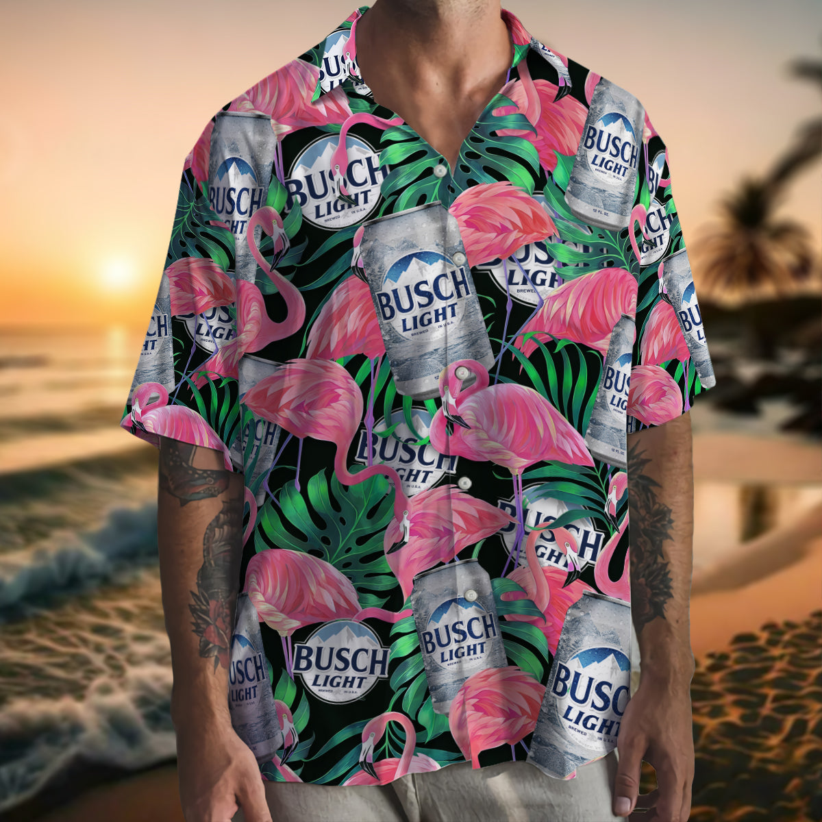 Busch Light Hawaiian Shirt - 502HLHNHS080
