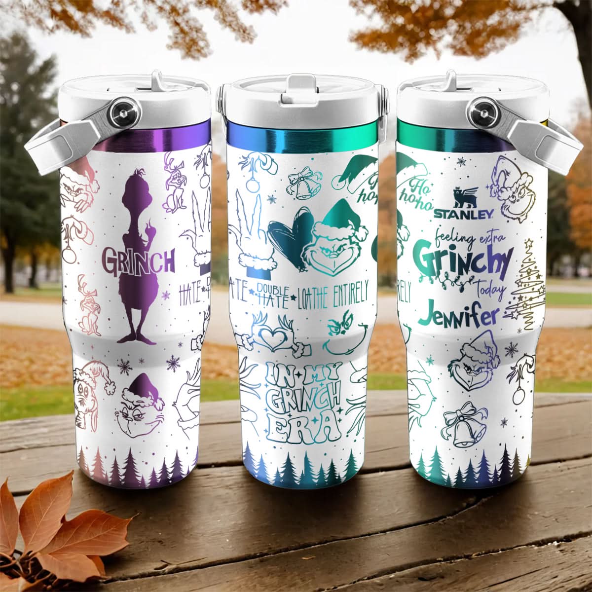Custom Grinch Movie IceFlow 40oz Tumbler - 410TTHNTB022