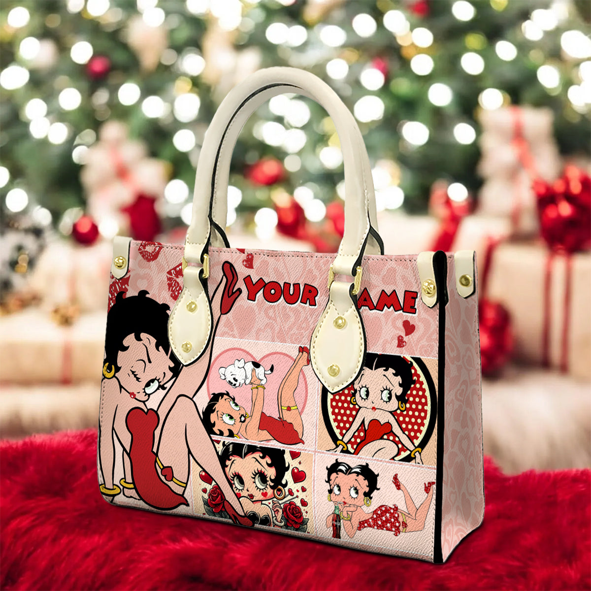 Custom Name Betty Boop Leather Handbag Gift For Women – 503HLHNHB112