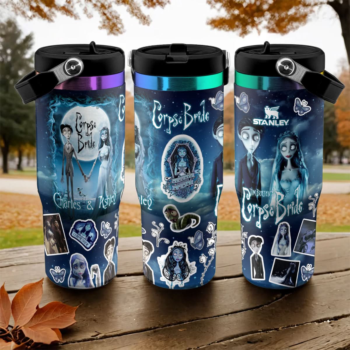 Custom Name Halloween Corpse Bride IceFlow 40oz Tumbler - 409HLHNTB154