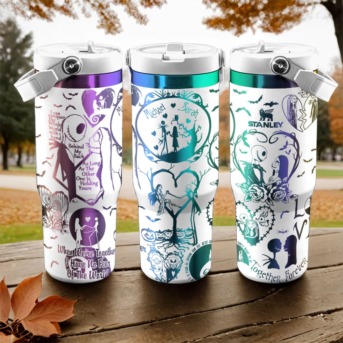 Couple Custom Name IceFlow 40oz Tumbler